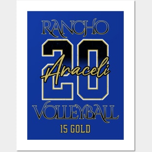 Araceli #20 Rancho VB (15 Gold) - Blue Posters and Art